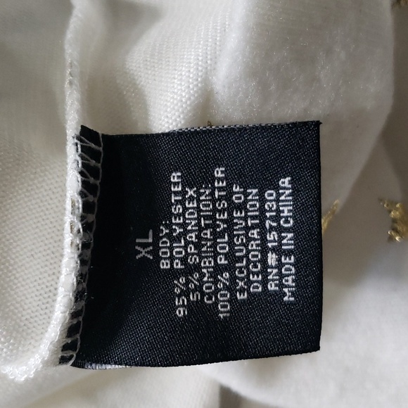 Gold Stars Sheer Sleeves Sweater - Picture 8 of 10